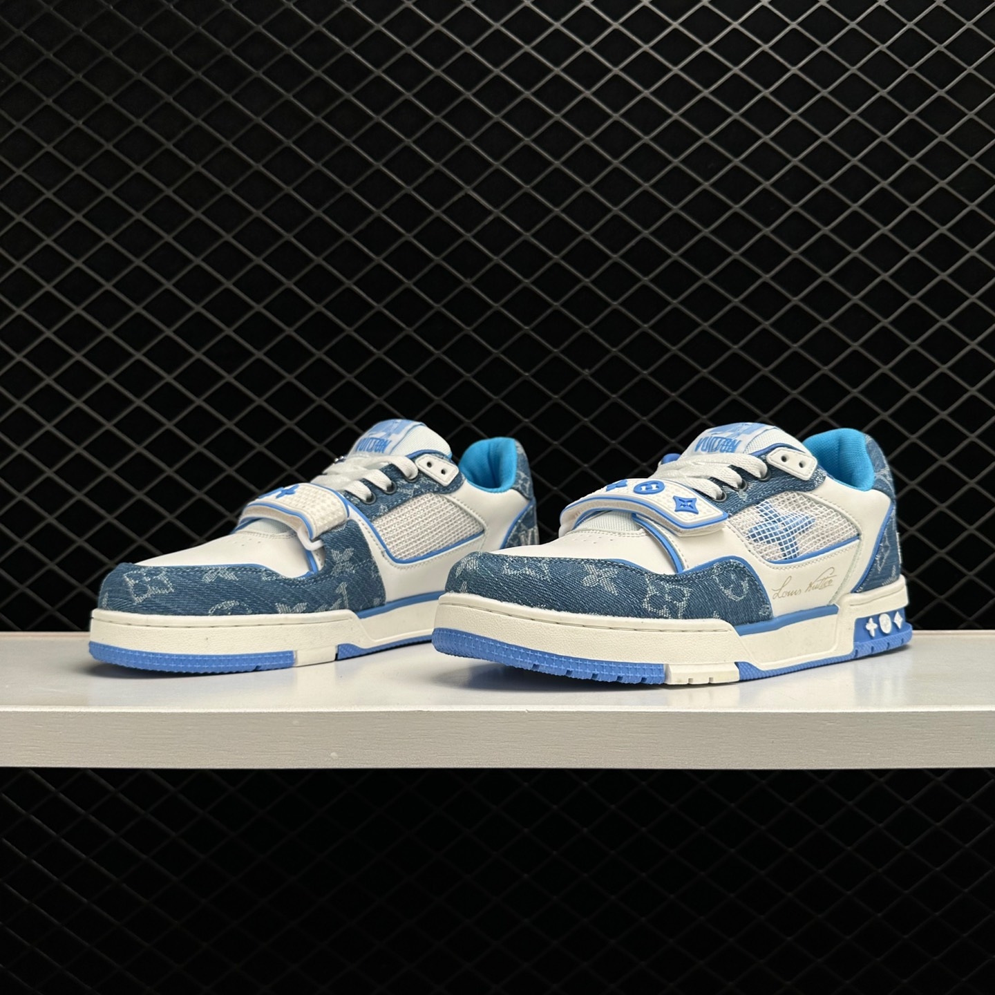 Louis Vuitton Trainer Low Light Blue Monogram Denim - Premium Stylish Footwear Louis Vuitton Trainer Low Light Blue Monogram Denim - Premium Stylish Footwear