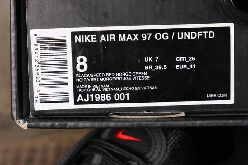 Nike Undefeated x Air Max 97 OG 'Black' AJ1986-001 - Exclusive Collaboration for Fashion Enthusiasts Nike Undefeated x Air Max 97 OG 'Black' AJ1986-001 - Exclusive Collaboration for Fashion Enthusiasts