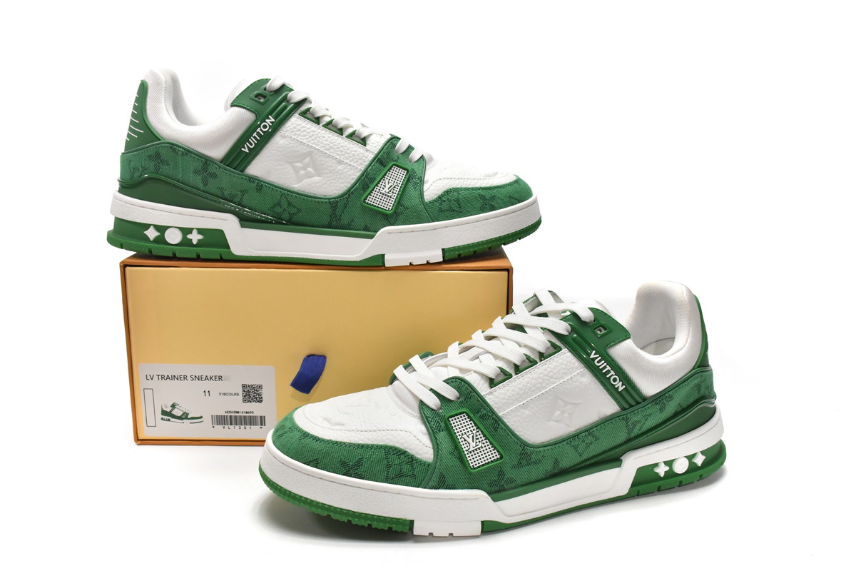 Louis Vuitton Trainer Green VL1201: Premium Designer Footwear Louis Vuitton Trainer Green VL1201: Premium Designer Footwear