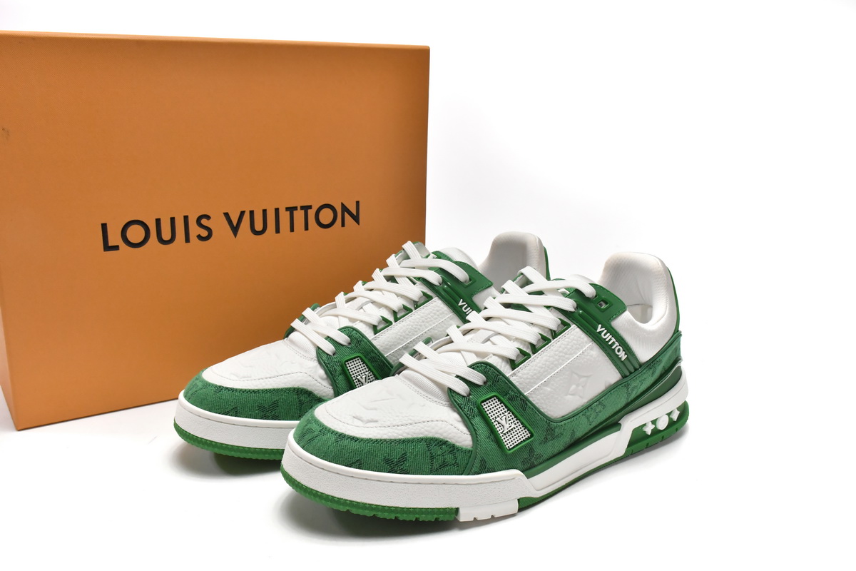 Louis Vuitton Trainer Green VL1201: Premium Designer Footwear Louis Vuitton Trainer Green VL1201: Premium Designer Footwear