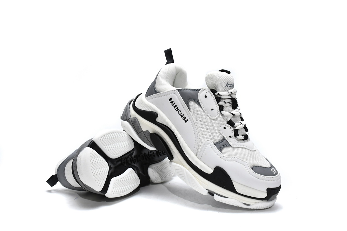 Balenciaga Triple S White Grey 536737 - Stylish and Versatile Footwear Balenciaga Triple S White Grey 536737 - Stylish and Versatile Footwear