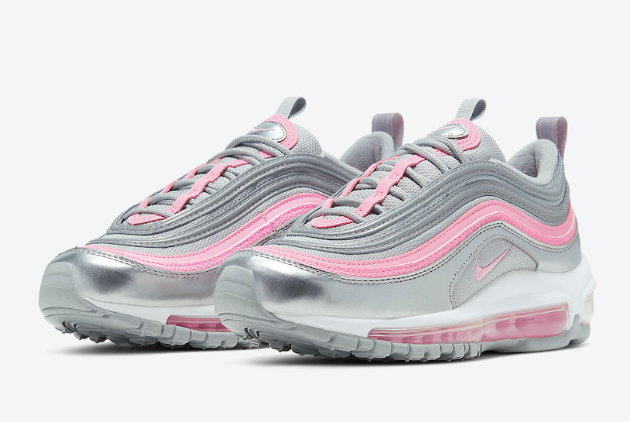 Nike Air Max 97 GS Metallic Silver/Pink 921522-021 - Shop the Latest Nike Air Max 97 GS Metallic Silver/Pink Online Nike Air Max 97 GS Metallic Silver/Pink 921522-021 - Shop the Latest Nike Air Max 97 GS Metallic Silver/Pink Online