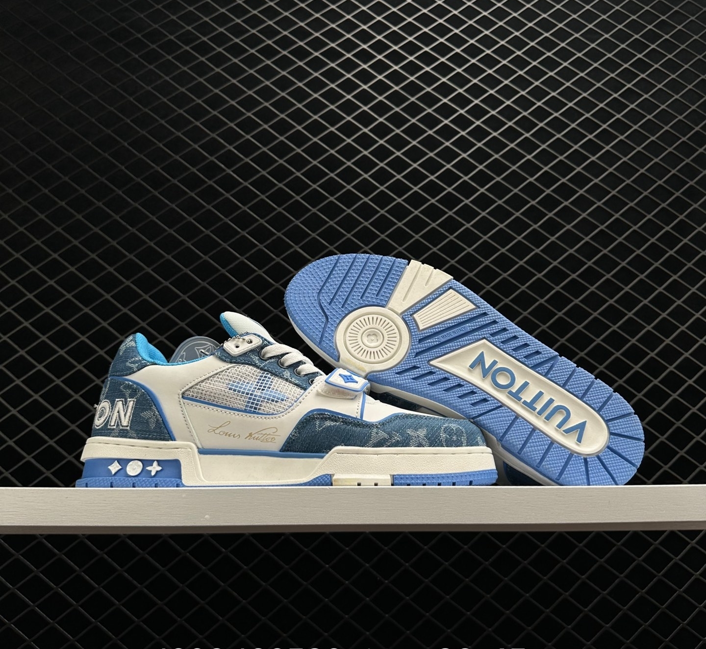 Louis Vuitton Monogram Denim Trainer | Premium Quality Trainer Louis Vuitton Monogram Denim Trainer | Premium Quality Trainer