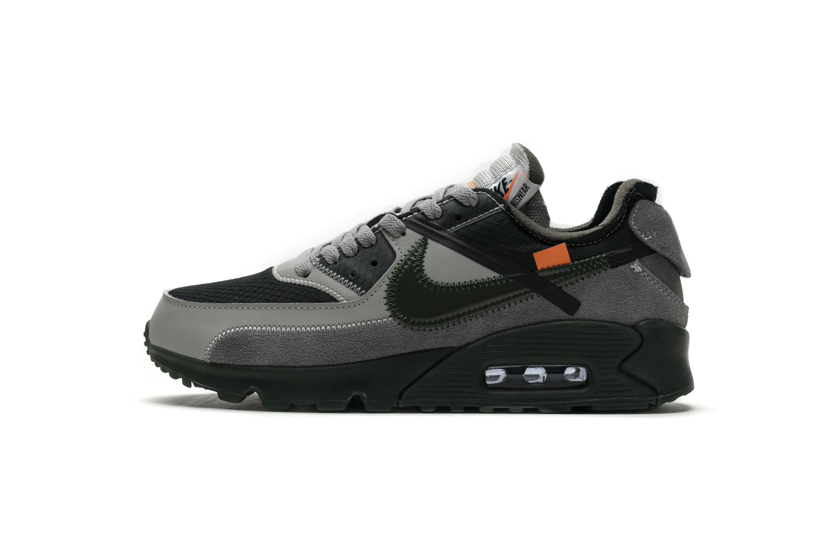 Off White X Nike Air Max 90 Grey White AA7293-005