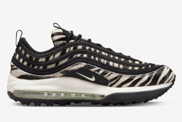 Nike Air Max 97 Golf 'Zebra' Black/Tan DH1313-001 - Stylish and Versatile Golf Shoes Nike Air Max 97 Golf 'Zebra' Black/Tan DH1313-001 - Stylish and Versatile Golf Shoes