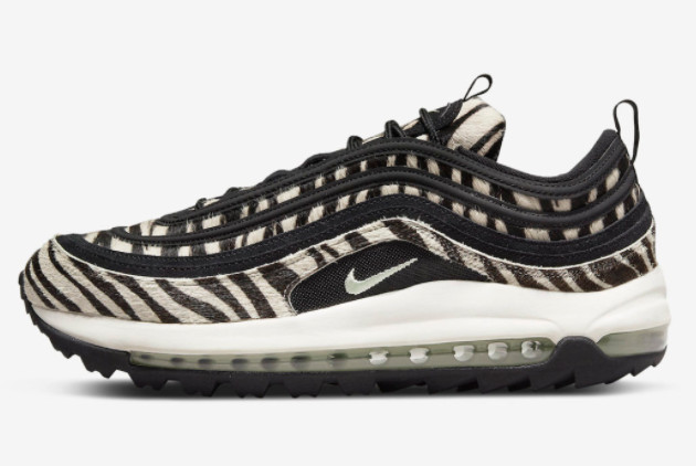 Nike Air Max 97 Golf 'Zebra' Black/Tan DH1313-001 - Stylish and Versatile Golf Shoes Nike Air Max 97 Golf 'Zebra' Black/Tan DH1313-001 - Stylish and Versatile Golf Shoes