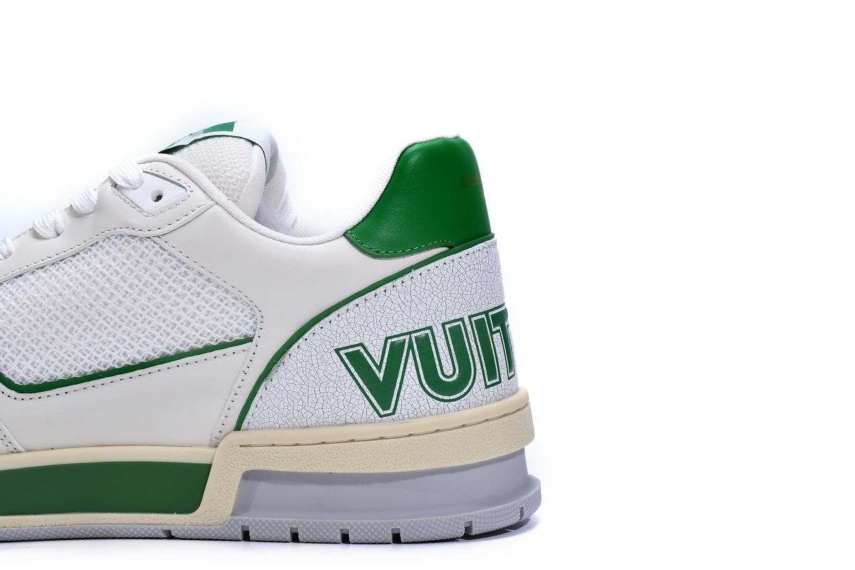 Louis Vuitton Trainer White Green 1A98UX - Premium Designer Footwear Louis Vuitton Trainer White Green 1A98UX - Premium Designer Footwear