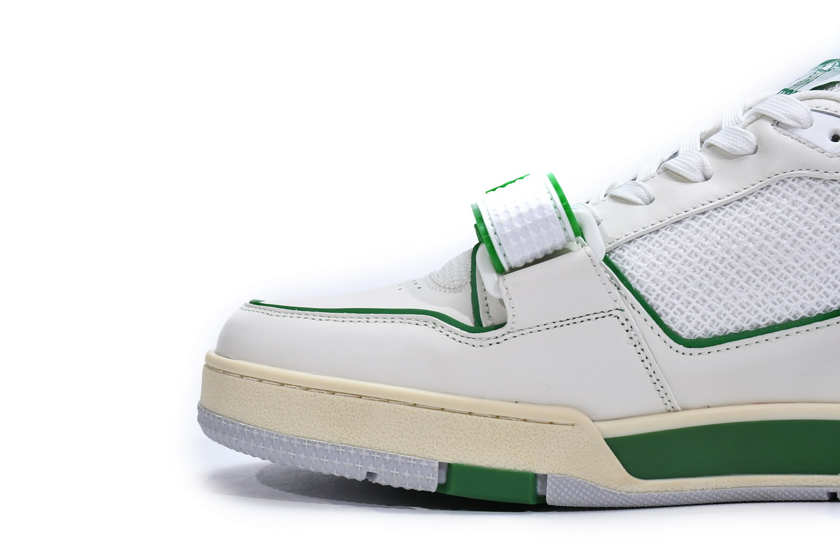 Louis Vuitton Trainer White Green 1A98UX - Premium Designer Footwear Louis Vuitton Trainer White Green 1A98UX - Premium Designer Footwear
