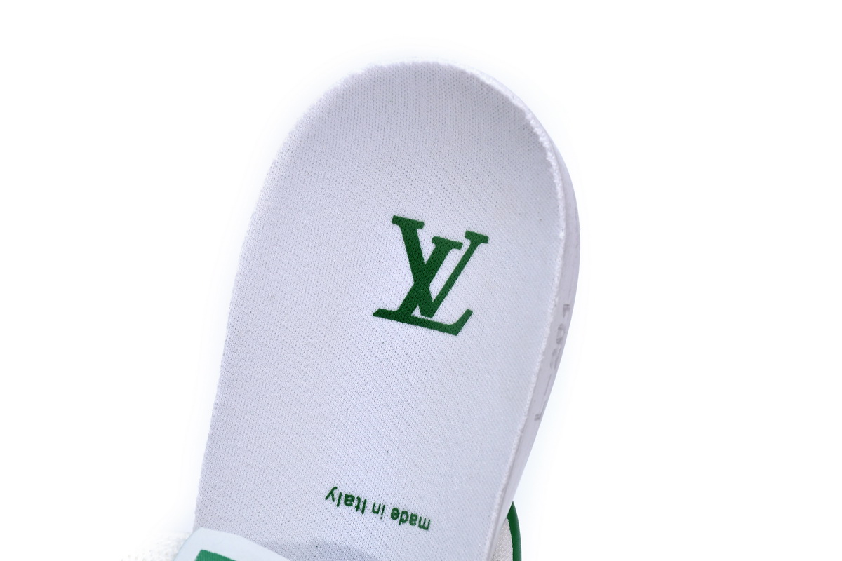 Louis Vuitton Trainer White Green 1A98UX - Premium Designer Footwear Louis Vuitton Trainer White Green 1A98UX - Premium Designer Footwear