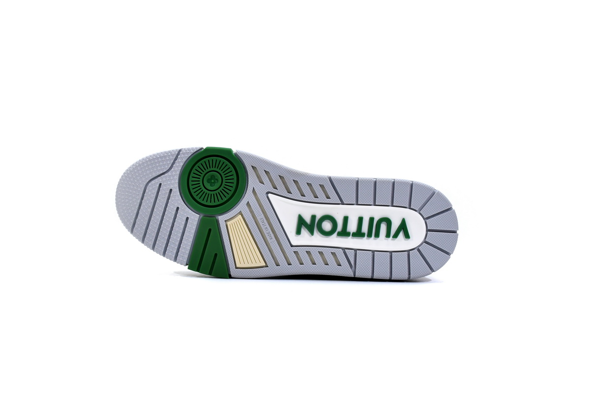 Louis Vuitton Trainer White Green 1A98UX - Premium Designer Footwear Louis Vuitton Trainer White Green 1A98UX - Premium Designer Footwear