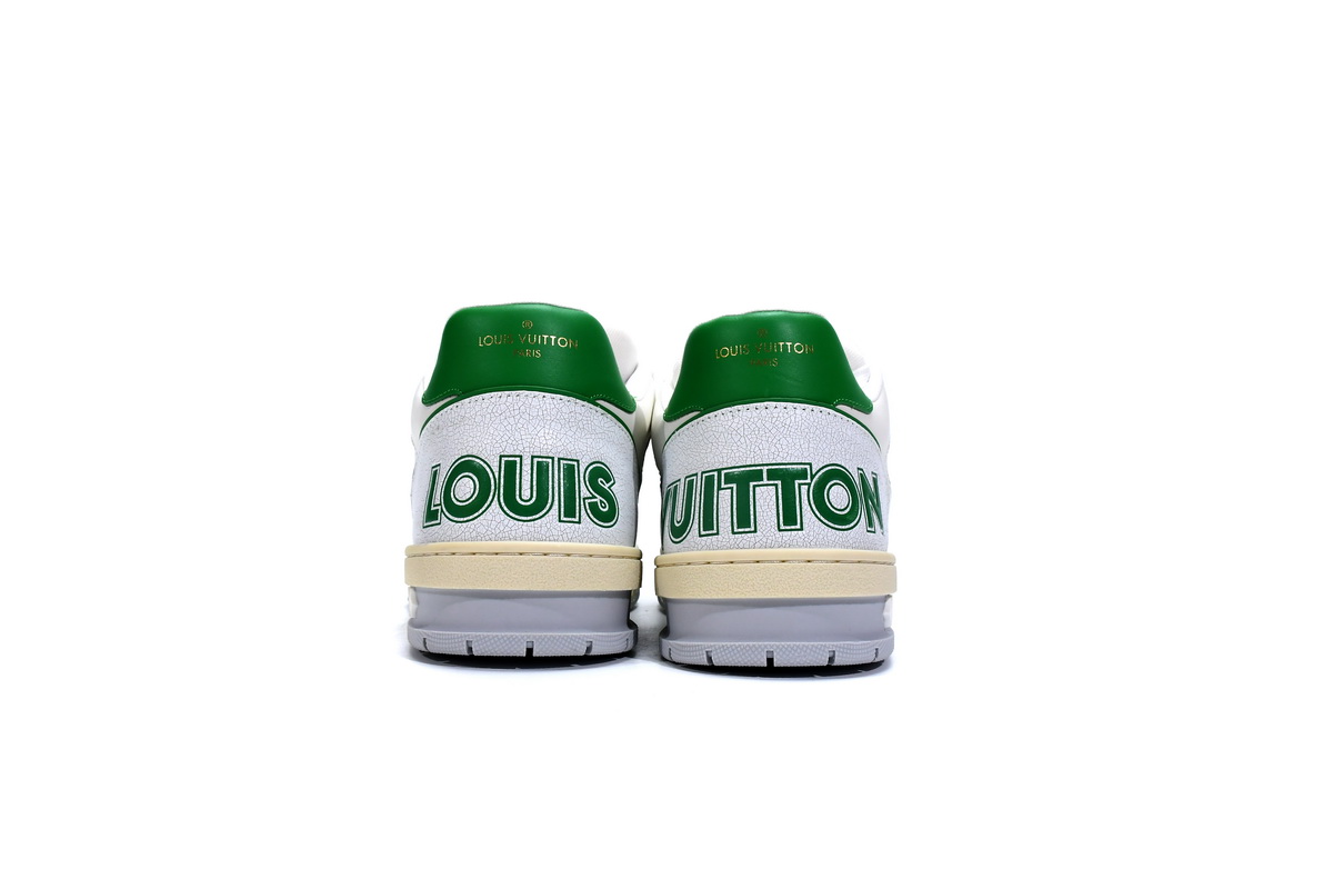 Louis Vuitton Trainer White Green 1A98UX - Premium Designer Footwear Louis Vuitton Trainer White Green 1A98UX - Premium Designer Footwear