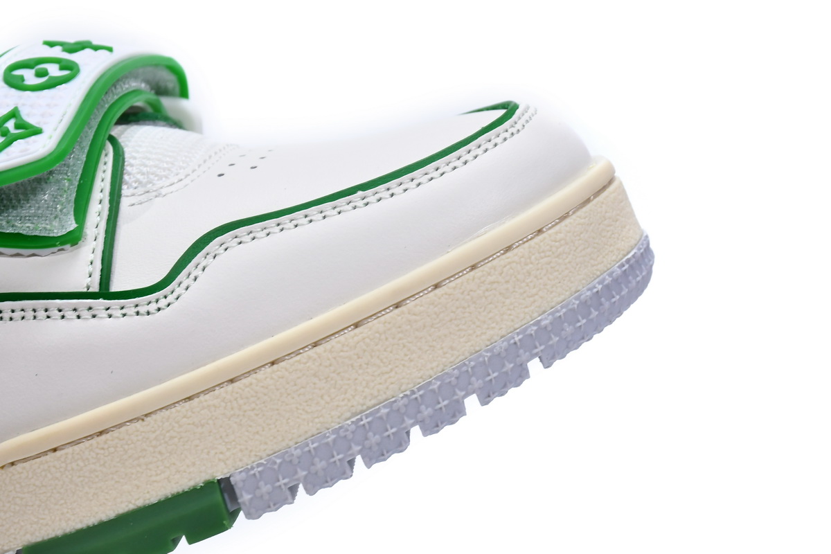 Louis Vuitton Trainer White Green 1A98UX - Premium Designer Footwear Louis Vuitton Trainer White Green 1A98UX - Premium Designer Footwear