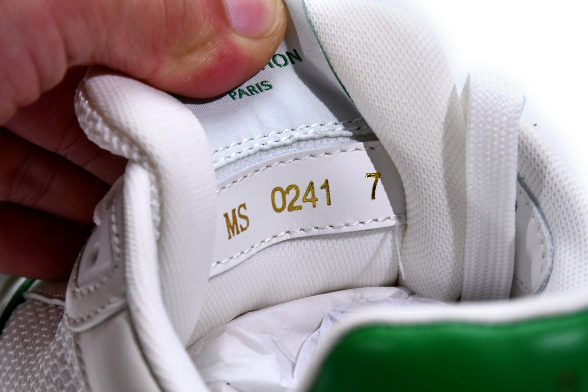 Louis Vuitton Trainer White Green 1A98UX - Premium Designer Footwear Louis Vuitton Trainer White Green 1A98UX - Premium Designer Footwear