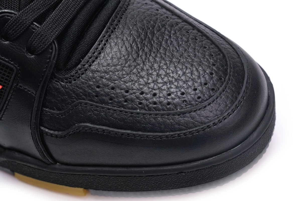 Louis Vuitton Trainer Black Litchi Pattern FD0226 - Stylish Luxury Footwear Louis Vuitton Trainer Black Litchi Pattern FD0226 - Stylish Luxury Footwear