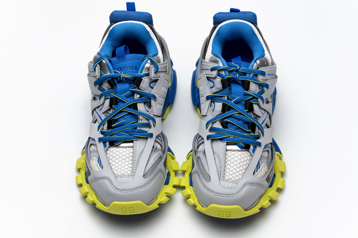 Balenciaga Tess S.Grey Blue Yellow 542023 W1GB9 6509 - Trendy and Vibrant Designer Handbags Balenciaga Tess S.Grey Blue Yellow 542023 W1GB9 6509 - Trendy and Vibrant Designer Handbags