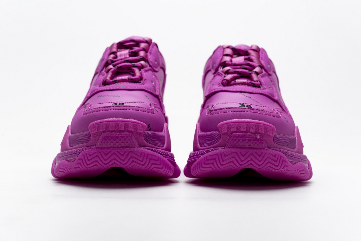 Balenciaga Men's Triple S Clunky Red Shoes - 524039 W2FA1 7634 Balenciaga Men's Triple S Clunky Red Shoes - 524039 W2FA1 7634