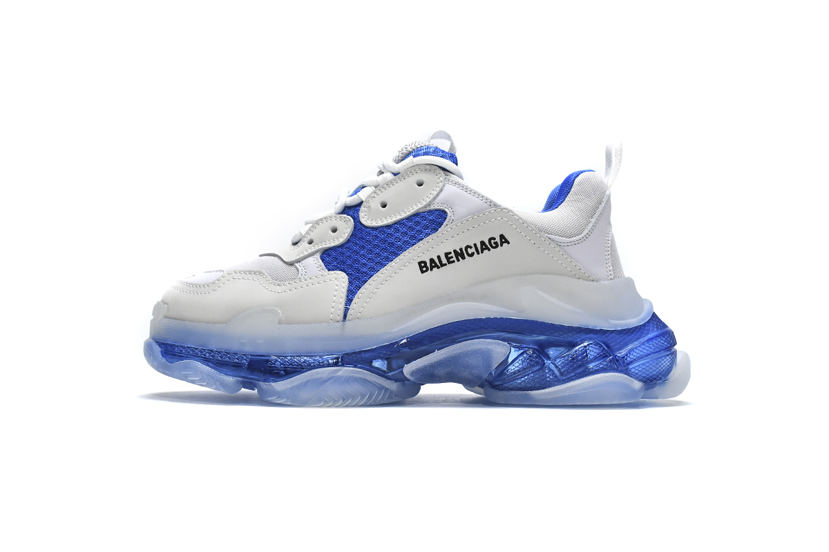 Balenciaga Triple S Sneaker 'White Blue' 541624 W090N 9169 - Stylish and Modern Footwear Balenciaga Triple S Sneaker 'White Blue' 541624 W090N 9169 - Stylish and Modern Footwear
