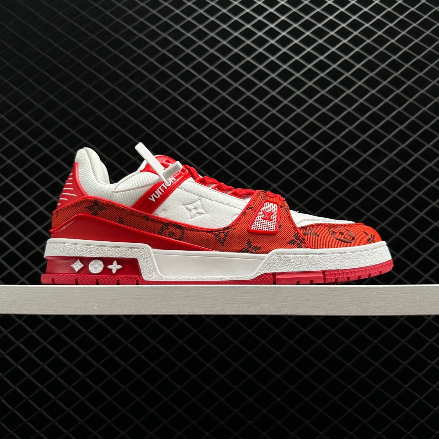 Louis Vuitton LV Trainer Sneaker - Red & White Exclusive Edition Louis Vuitton LV Trainer Sneaker - Red & White Exclusive Edition