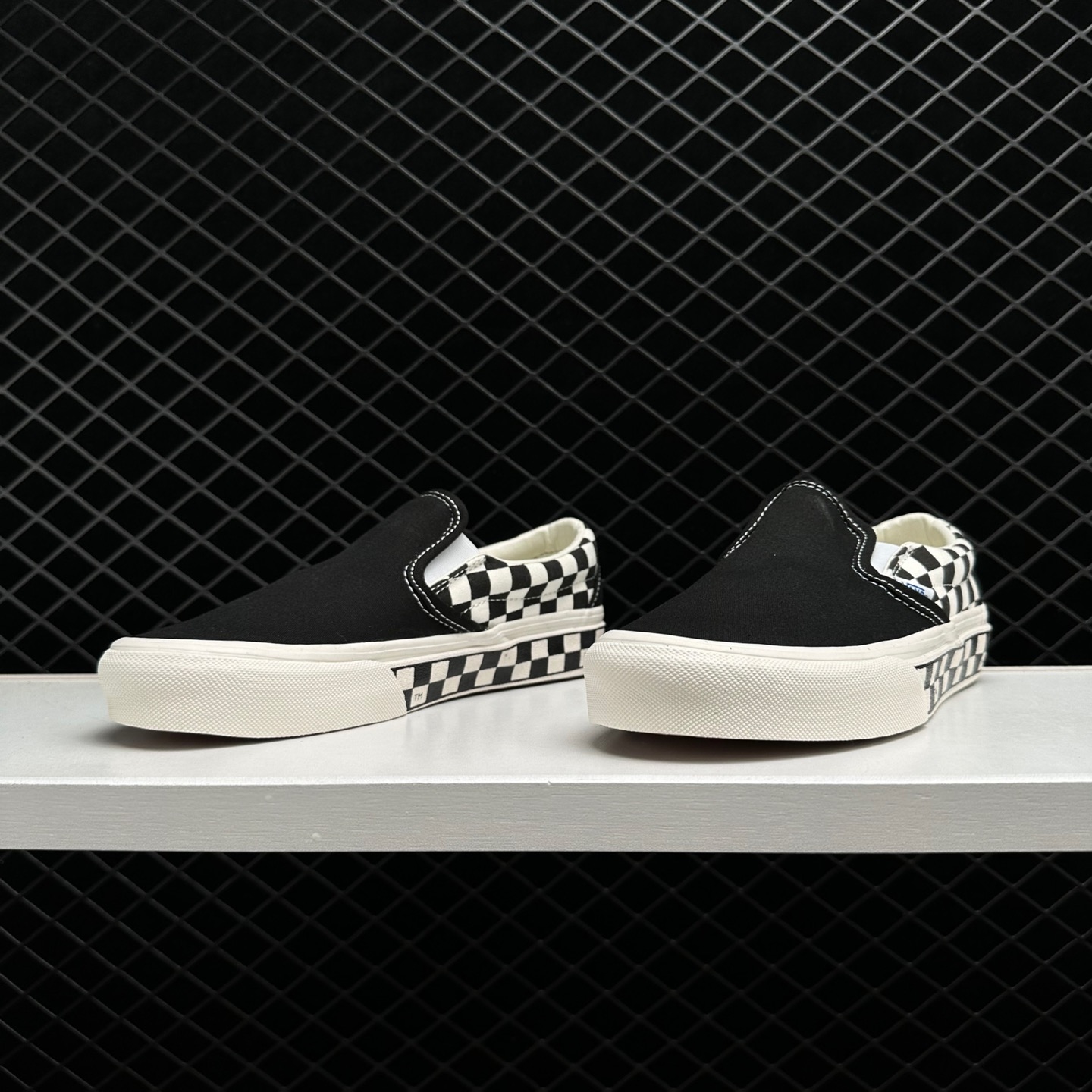 Vans Slip-On Sidewall Check - Black: Trendy Classic | Free Shipping Vans Slip-On Sidewall Check - Black: Trendy Classic | Free Shipping