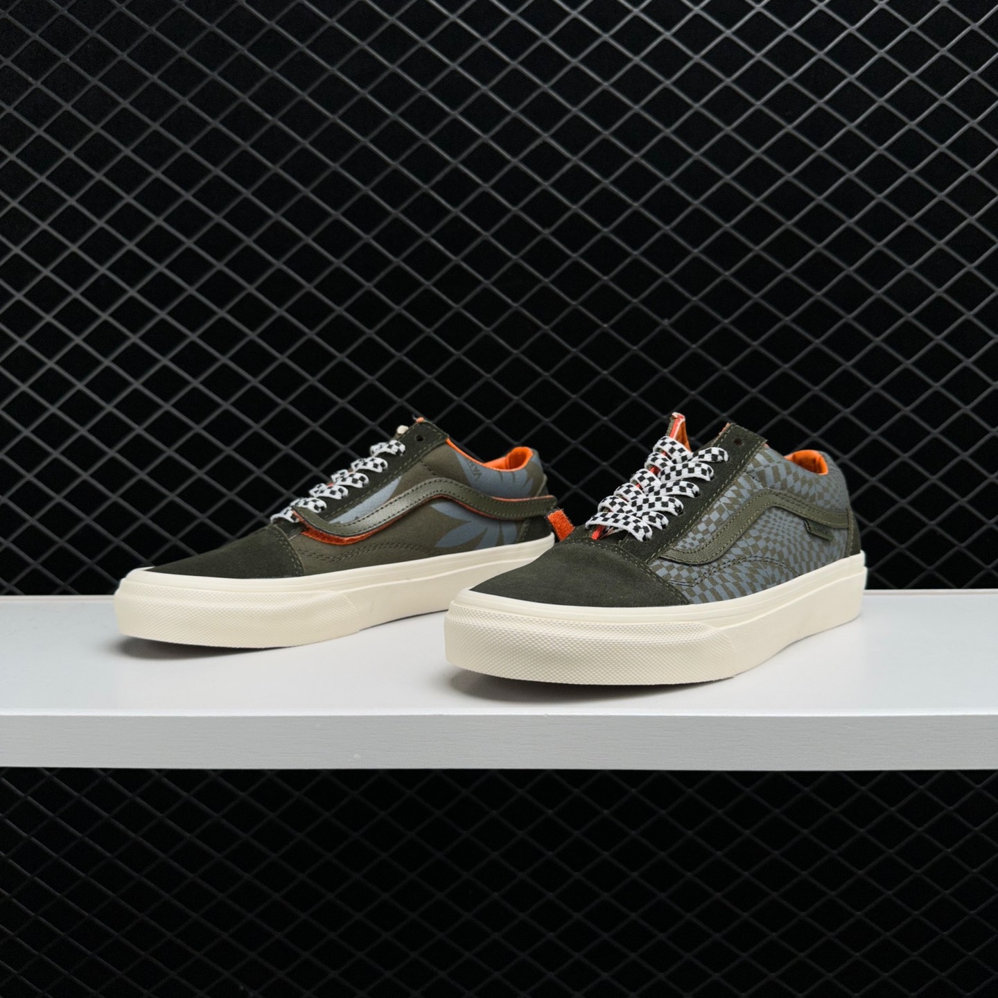 Vans Old Skool Checkerboard Taupe Orange - Trendy and Stylish Footwear Vans Old Skool Checkerboard Taupe Orange - Trendy and Stylish Footwear