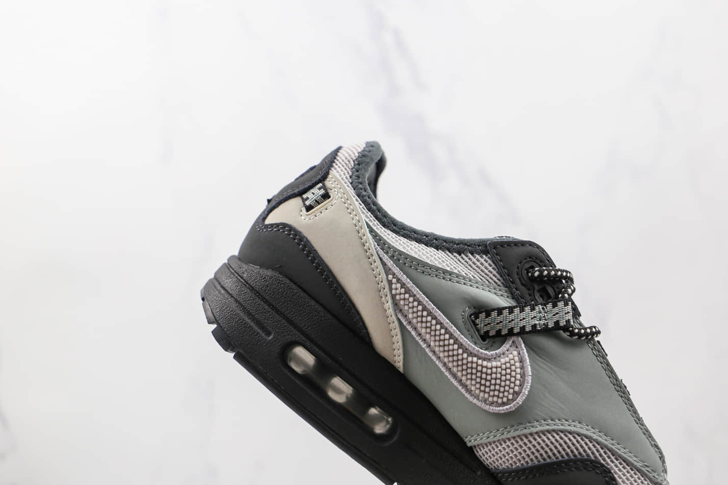 Travis Scott x Nike Air Max 1 Wheat Grey Black Shoes - DO9392-001 Travis Scott x Nike Air Max 1 Wheat Grey Black Shoes - DO9392-001