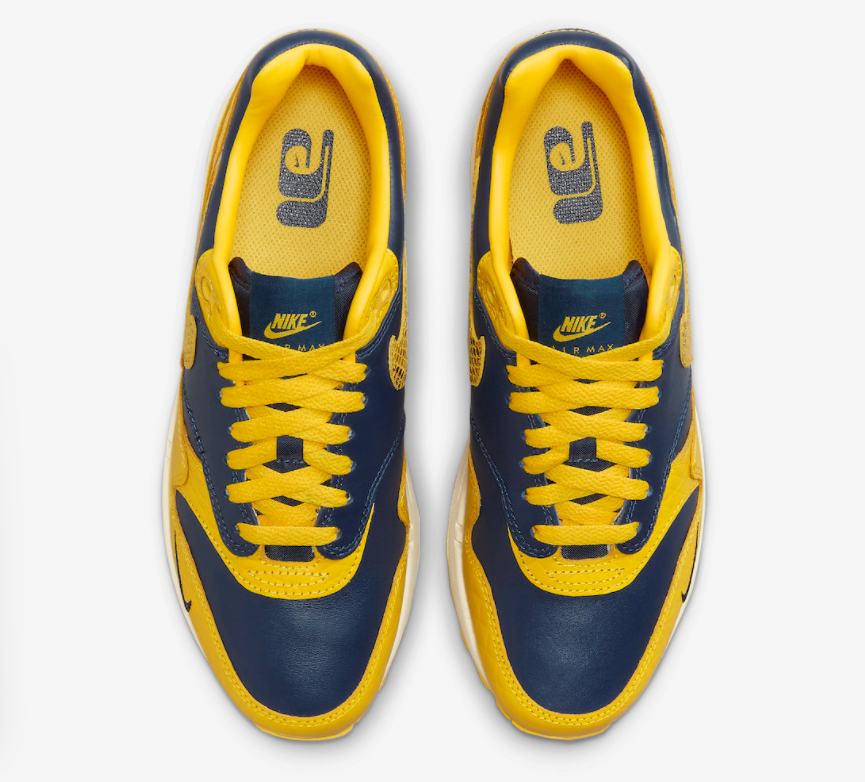 Nike Air Max 1 CO.JP 'Michigan' FJ5479-410 - Premium Sneakers for Michigan Fans Nike Air Max 1 CO.JP 'Michigan' FJ5479-410 - Premium Sneakers for Michigan Fans