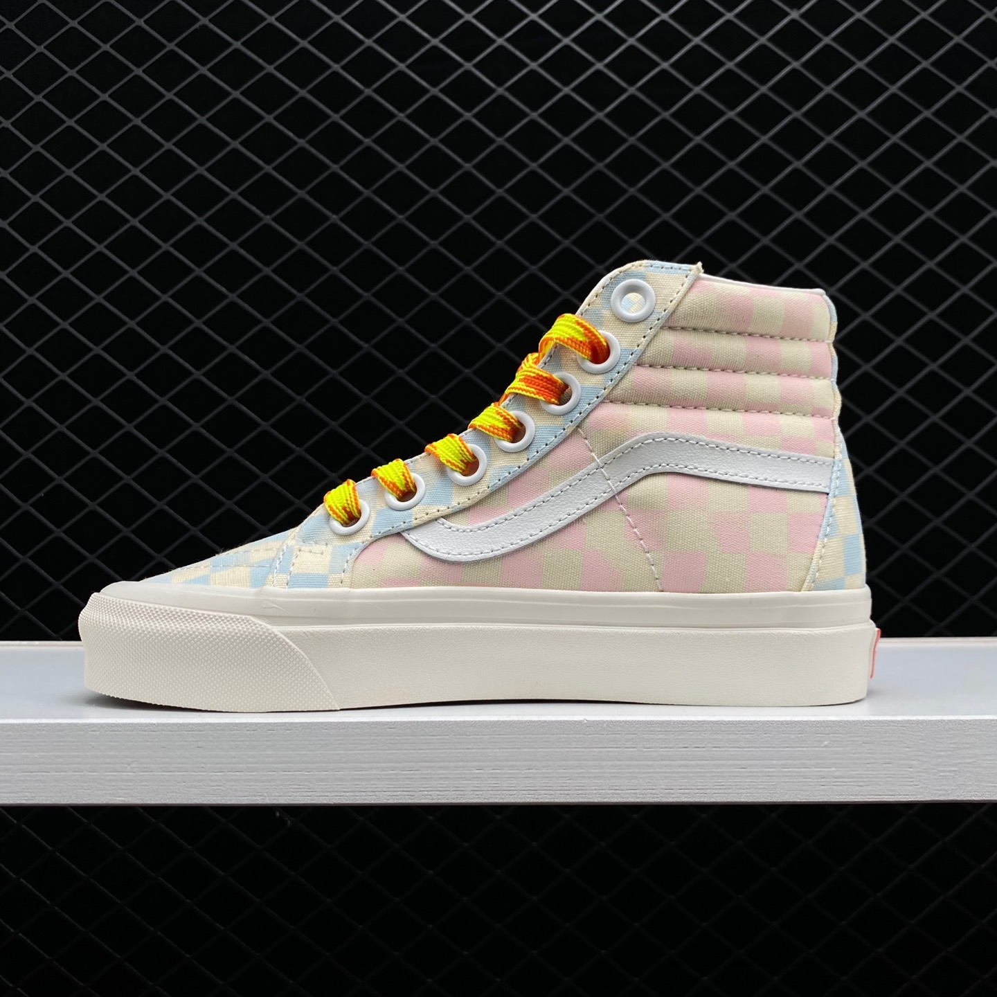 Vans SK8-HI 38 Blue Pink White VN0A5KRIB37 | Limited Edition Classic Sneakers Vans SK8-HI 38 Blue Pink White VN0A5KRIB37 | Limited Edition Classic Sneakers