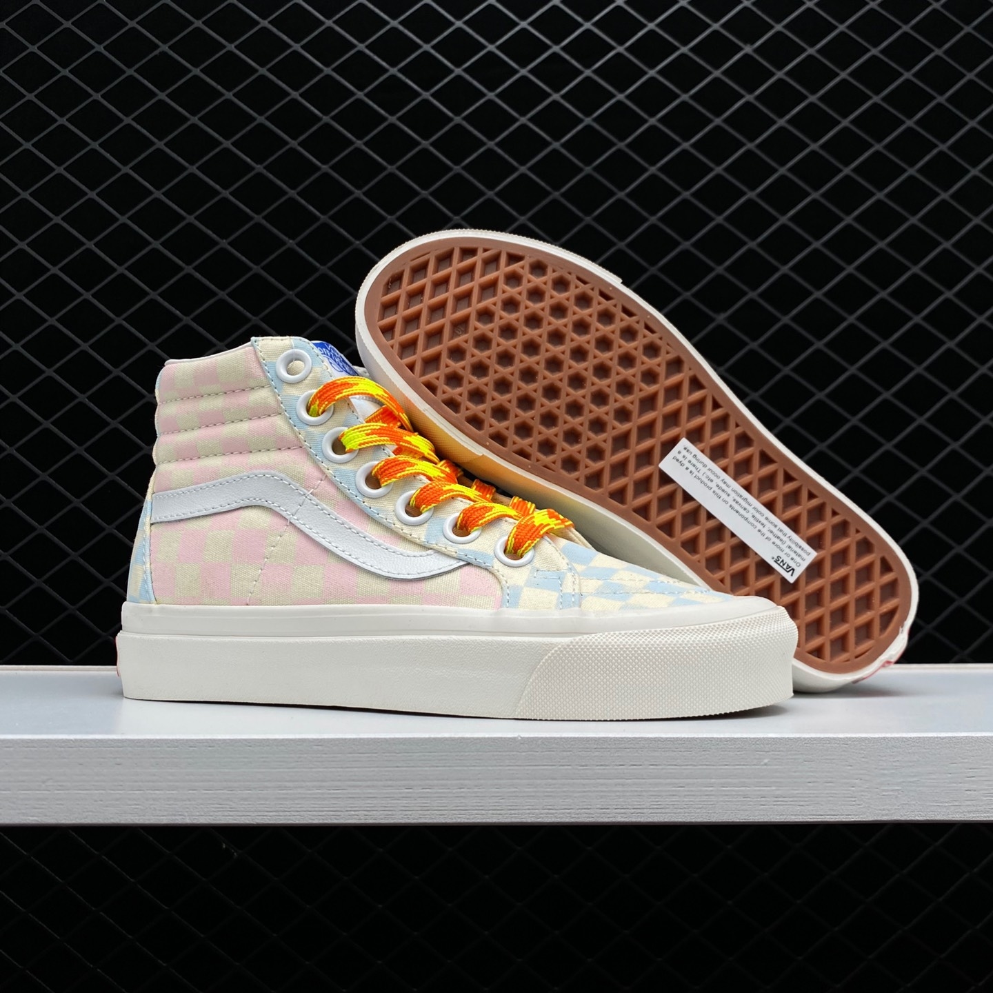 Vans SK8-HI 38 Blue Pink White VN0A5KRIB37 | Limited Edition Classic Sneakers Vans SK8-HI 38 Blue Pink White VN0A5KRIB37 | Limited Edition Classic Sneakers