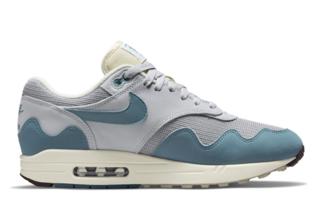Patta x Nike Air Max 1 'Noise Aqua' Metallic Silver/Pure Platinum DH1348-004 - Limited Edition Collaboration Footwear Patta x Nike Air Max 1 'Noise Aqua' Metallic Silver/Pure Platinum DH1348-004 - Limited Edition Collaboration Footwear