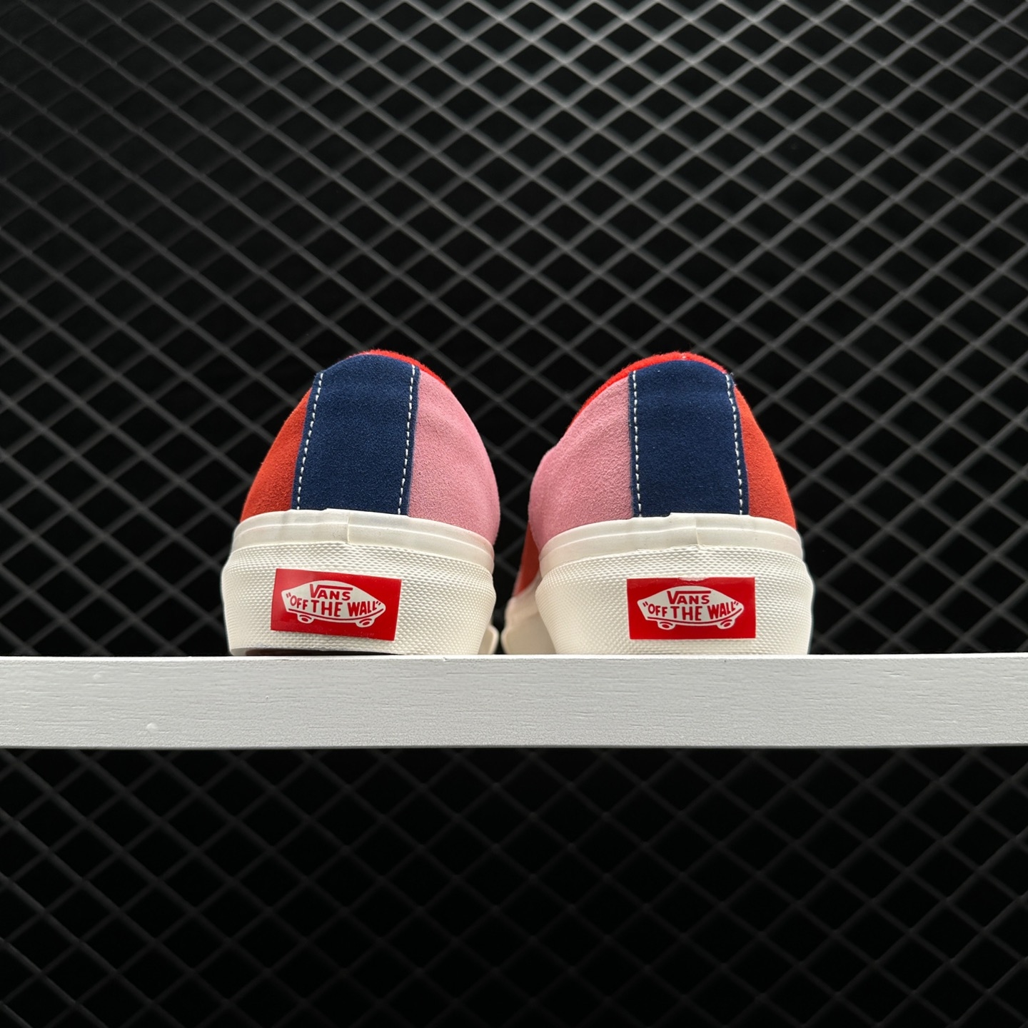 Vans Unisex Lampin 86 DX Sneakers - Red Blue Pink - VN0A7Q4R9NR Vans Unisex Lampin 86 DX Sneakers - Red Blue Pink - VN0A7Q4R9NR