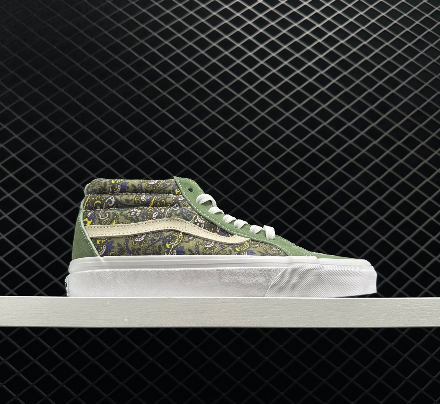 Vans Sk8-Mid Reissue 'Paisley - Hedge Green' VN0A391F6TM - Stylish and Trendy Sneakers Vans Sk8-Mid Reissue 'Paisley - Hedge Green' VN0A391F6TM - Stylish and Trendy Sneakers
