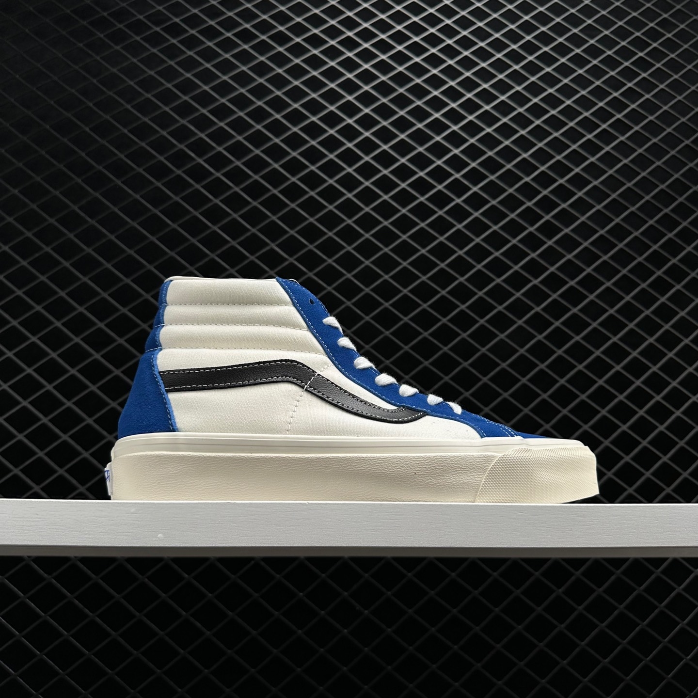 Vans SK8-HI Reissue VLT LX Nautical Blue White - Shop Now Vans SK8-HI Reissue VLT LX Nautical Blue White - Shop Now