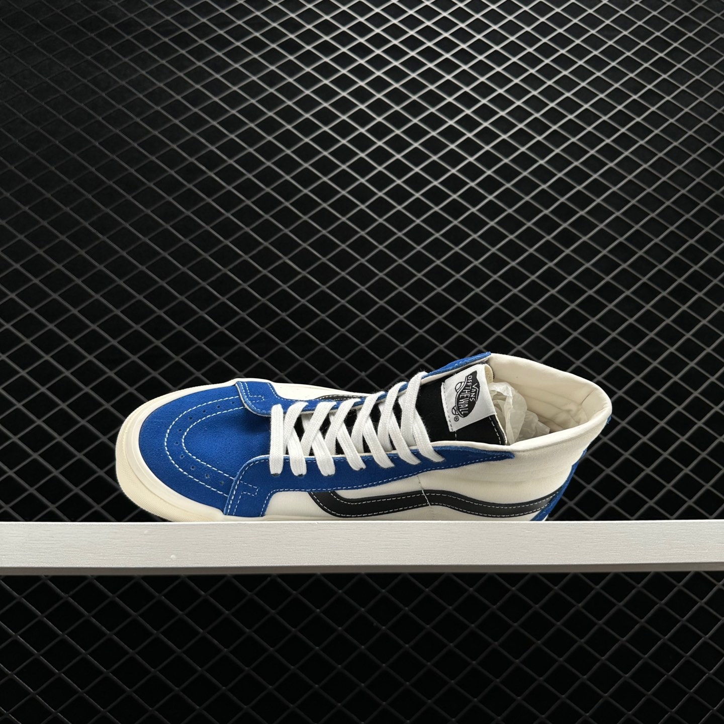 Vans SK8-HI Reissue VLT LX Nautical Blue White - Shop Now Vans SK8-HI Reissue VLT LX Nautical Blue White - Shop Now