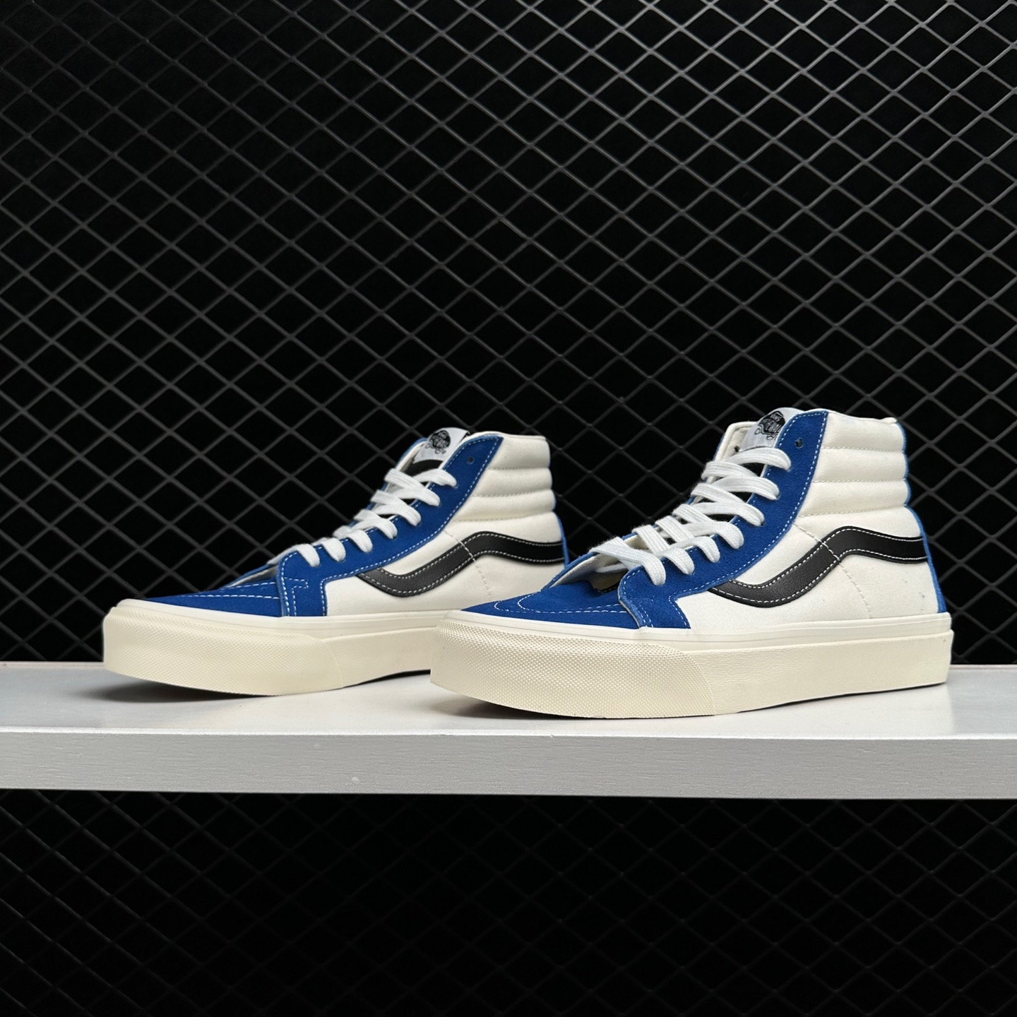 Vans SK8-HI Reissue VLT LX Nautical Blue White - Shop Now Vans SK8-HI Reissue VLT LX Nautical Blue White - Shop Now