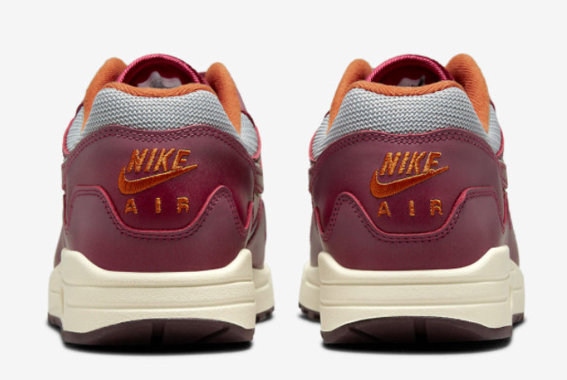 Patta x Nike Air Max 1 'Rush Maroon' Metallic Silver/Rush Maroon DO9549-001 - Stylish Sneakers for Sale Patta x Nike Air Max 1 'Rush Maroon' Metallic Silver/Rush Maroon DO9549-001 - Stylish Sneakers for Sale