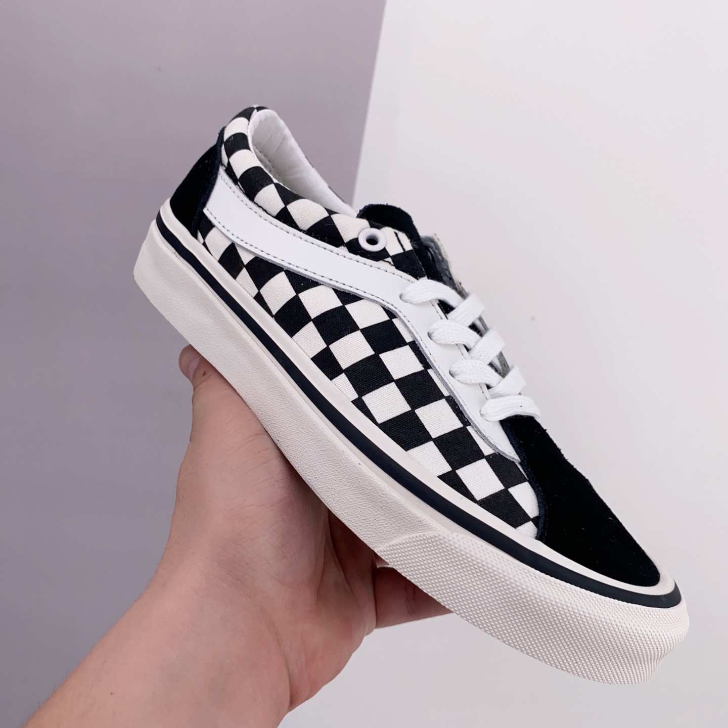 Vans Bold Ni Checkerboard 'Black Marshmallow' VN0A3WLPR6R - Stylish and Eye-catching Sneakers Vans Bold Ni Checkerboard 'Black Marshmallow' VN0A3WLPR6R - Stylish and Eye-catching Sneakers